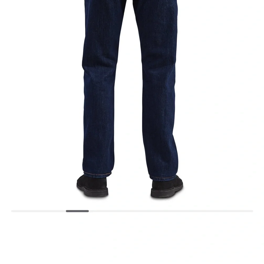 NEW Levi's Straight denim Dark Blue 505 regular 42 32 cowboy western travel chic - Picture 7 of 12
